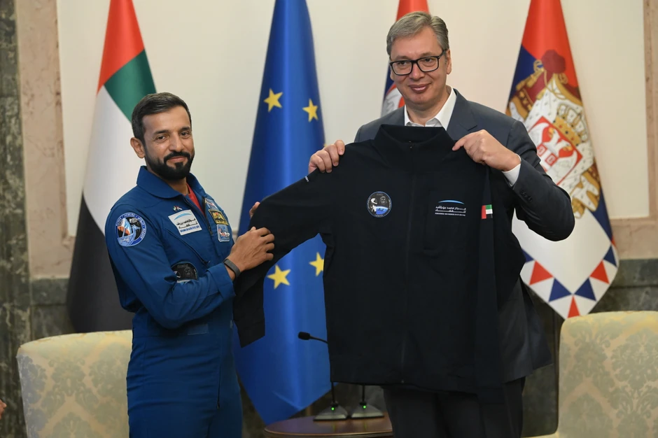 Aleksandar Vučić sastao se danas sa ministrom omladine Ujedinjenih Arapskih Emirata sultanom bin Saifom Al Nejadijem
