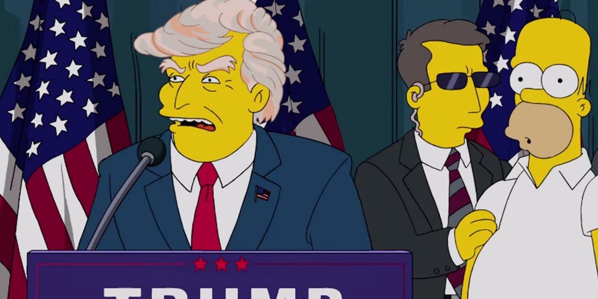 W Simpsonach Donald Trump startował na prezydenta w 2000 roku