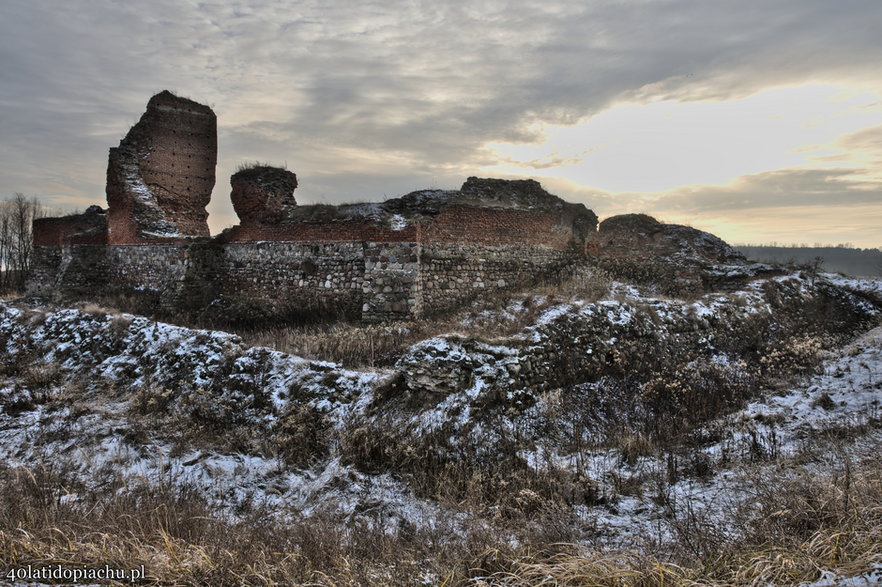 Zamek w Bobrownikach, stan obecny (12.2021)