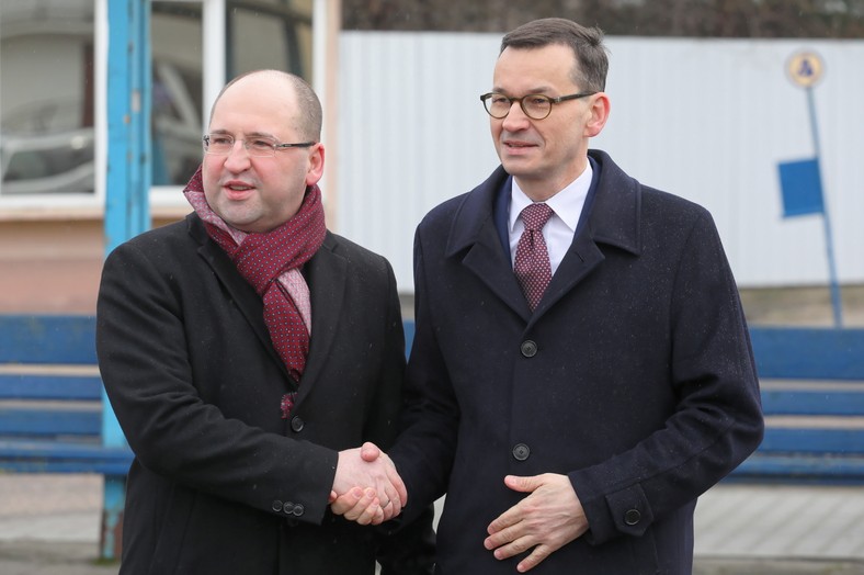 Adam Bielan i Mateusz Morawiecki w 2019 r.