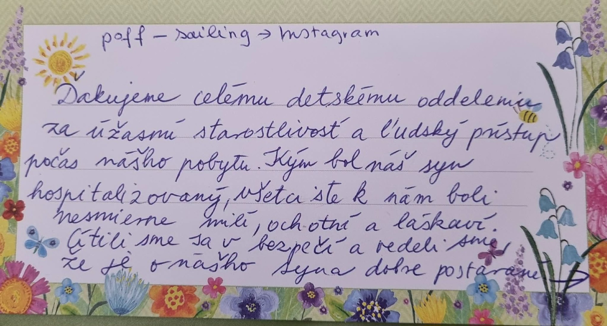 List napísali v slovenčine.