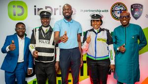 L-R: Deputy Group Head, Integrated Indigo Limited, Adeleye Adeyemo; Corporal, Nigeria Police Force, Mr. Bankole Mathew; Senior Business Development, Representative, inDrive, Mr. Timothy Oladimeji; Chief Superintendent of Police, Nigeria Police Force, Mrs. Funmilayo Omosehin and Director, Transport Operations, Lagos Ministry of Transportation, Engr. Olasunkanmi Ojoowuro during the Safety Education event organized by inDrive in partnership with Lagos State Ministry of Transportation and Nigeria Police Force held in Lagos