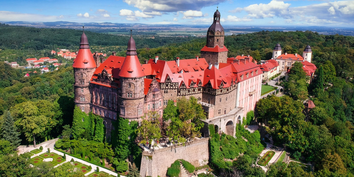 Zamek Książ w Wałbrzychu.