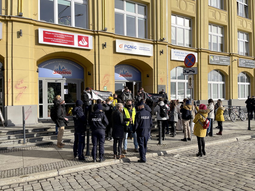 Protest wrocławskiej branży ślubnej