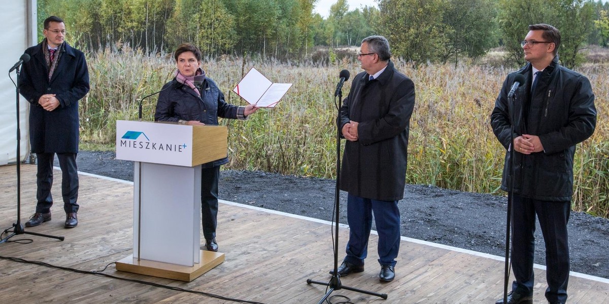 Katowice. Premier Beata Szydło inaguruje program Mieszkanie +