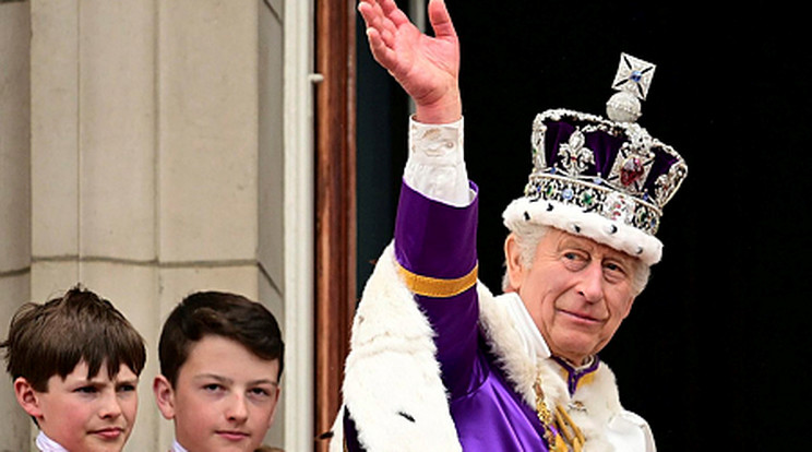 Károly királyt szombaton koronázták meg/Fotó: MTI/AP/Getty Images pool/Leon Neal