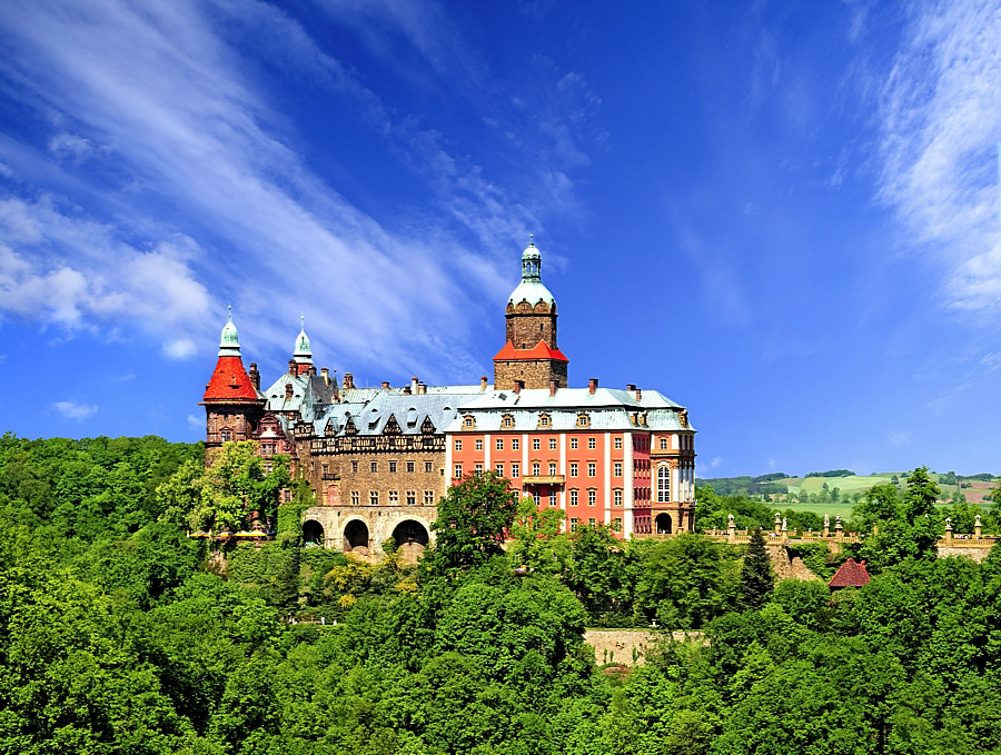 Zamek Książ, Pogórze Sudeckie, woj. dolnośląskie