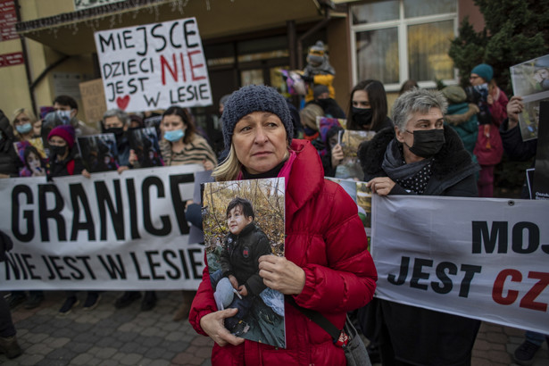 Protest w Hajnówce