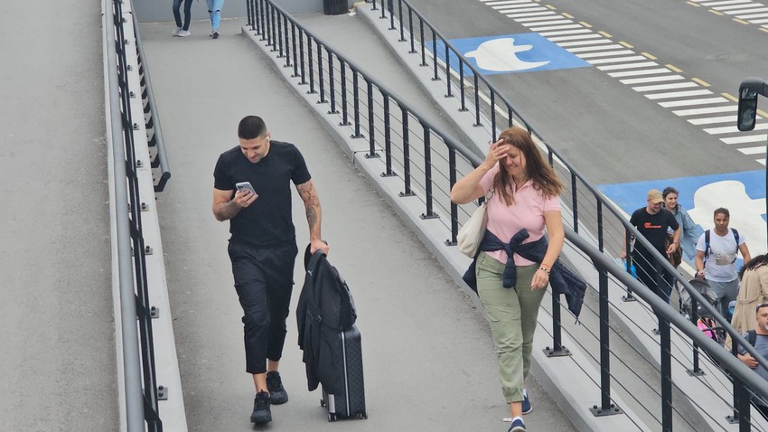 Aleksandar Mitrović na aerodromu
