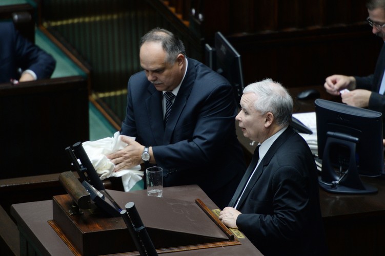 Jarosław Kaczyński w Sejmie