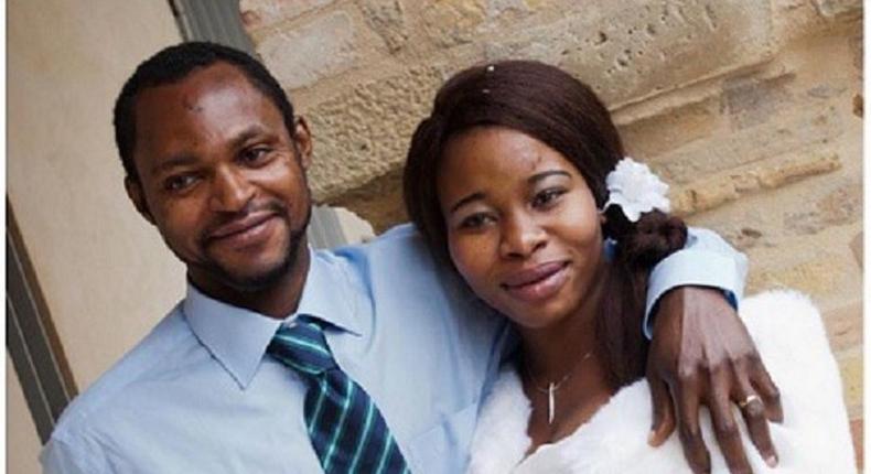 The murdered Emmanuel Chidi and fiancee, Chinyere