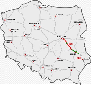 Wiadomo, kiedy mogą ruszyć prace przy budowie trasy S17 Lublin-Warszawa [MAPA]