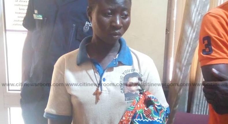 Police in Kumasi grab 20-yr-old baby thief