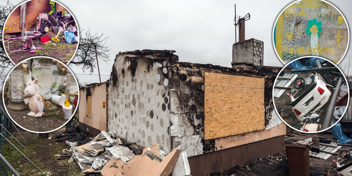 W tym domu 19 stycznia zginęło dwoje dzieci. Zdjęcia z miejsca tragedii są wręcz paraliżujące. 