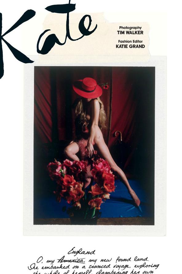 Kate Moss nekivetkőzött a Love magazinban