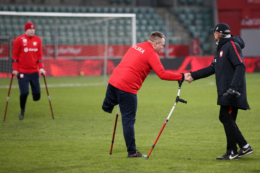 Pilka nozna. Reprezentacja Polski. Trening. 22.03.2018