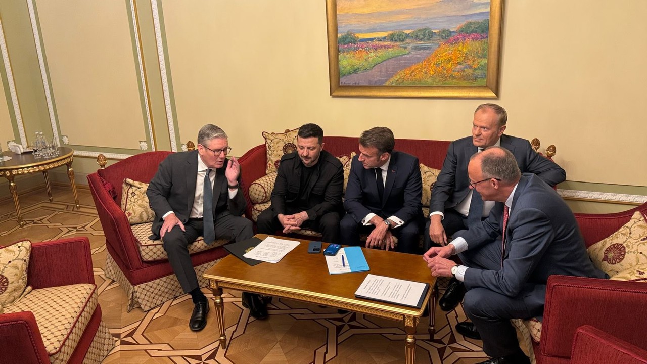 Pilny telefon do Donalda Trumpa. Europejscy przywódcy zadzwonili z Kijowa [RELACJA NA ŻYWO]