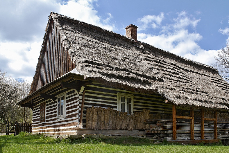 Olchowiec - Kolonia, chata łemkowska (łemkowska chyża)