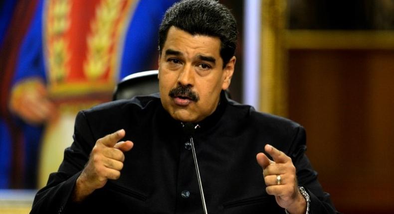 Venezuelan President Nicolas Maduro shown here at a press conference lst week, repeated claims of a planned US-backed coup against him