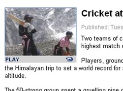 Zagrali w krykieta na szczycie Mount Everest