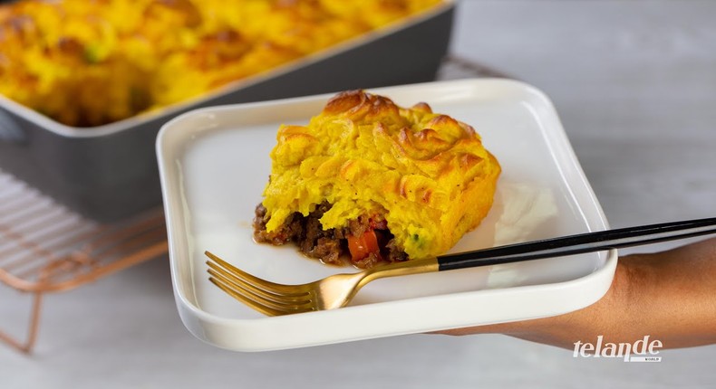 Sweet potato sheperd's pie