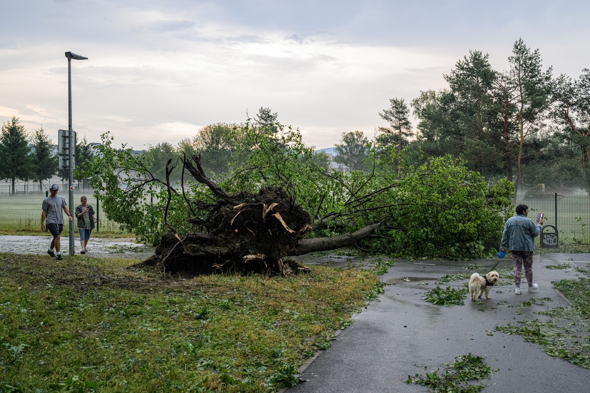 Silná búrka v Prešove.