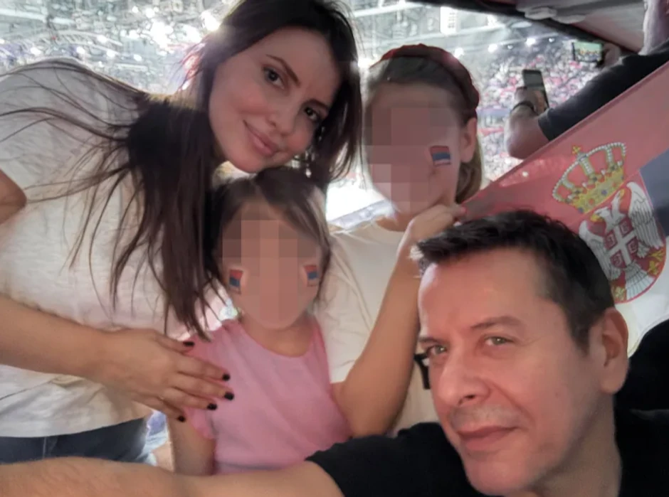 Vlado Georgiev sa porodicom