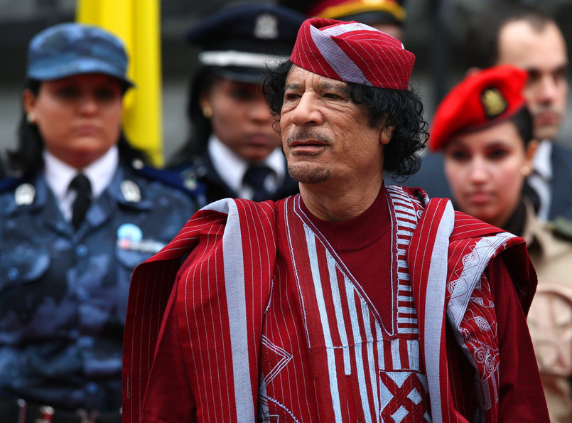 Muammar Kadafi, nieżyjący już przywódca Libii
