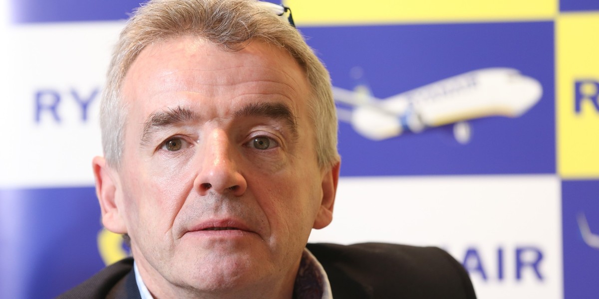 Michael O'Leary, CEO Ryanaira, skrytykował pomysł budowy CPK między Warszawą i Łodzią