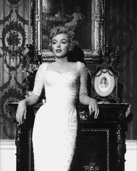 Marilyn Monroe na planie filmu "Książę i aktoreczka"