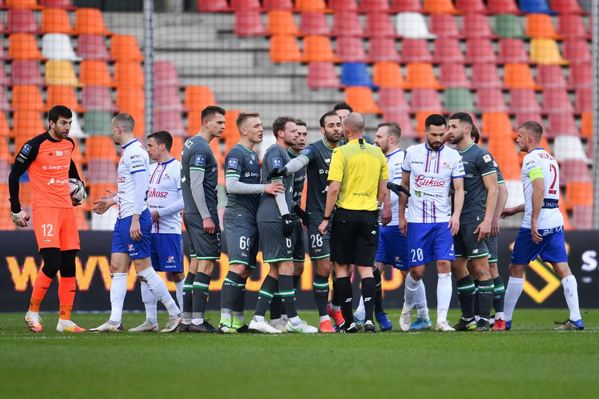 Pilka nozna. PKO Ekstraklasa. Podbeskidzie Bielsko-Biala - Lechia Gdansk. 06.03.2021