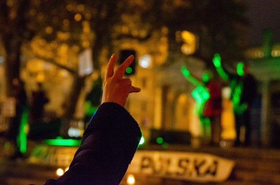 Manifestacja na placu Wolności w Poznaniu, fot. Bartosz Garba