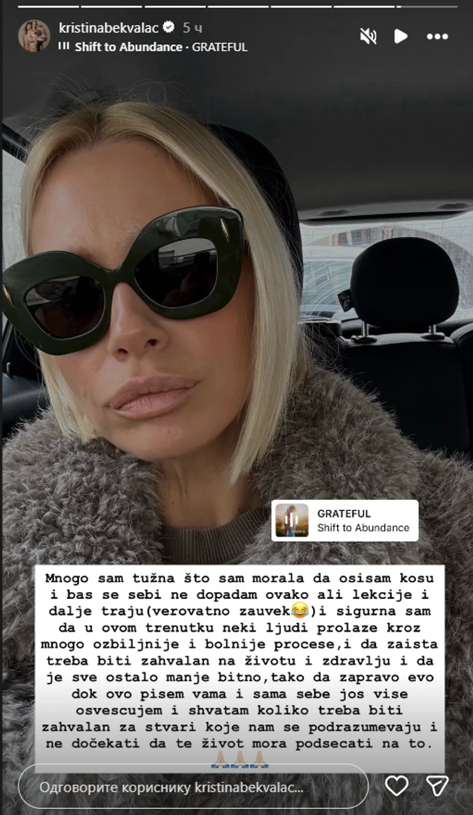 Kristina Bekvalac promenila imidž