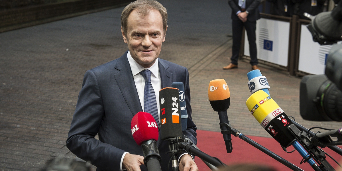 DONALD TUSK Bruksela