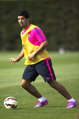Luis Suarez po pierwszym treningu w Barcelonie
