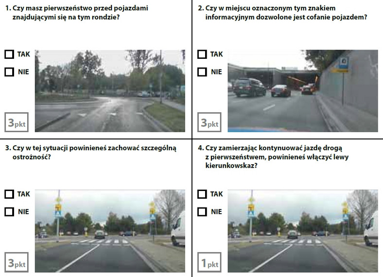 Egzamin teoretyczny na prawo jazdy - zestaw 2