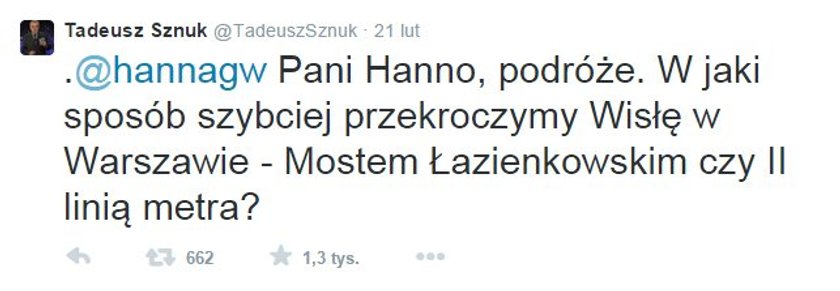 Tadeusz Sznuk na Twitterze