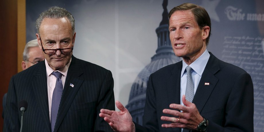 Sens. Chuck Schumer and Richard Blumenthal.