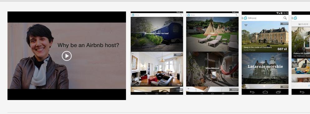 Airbnb zostało uznane w rankingu portalu inc.com za Przedsiębiorstwo Roku 2014. Firma jest warta około 10 mld dol. Jest to aplikacja umożliwiająca rezerwację i zakwaterowanie w hotelach i hostelach w 192 krajach na świecie i 33 tys. miast. Startup został założony w 2008 roku w USA, natomiast siedziba firmy znajduje się w San Francisco.