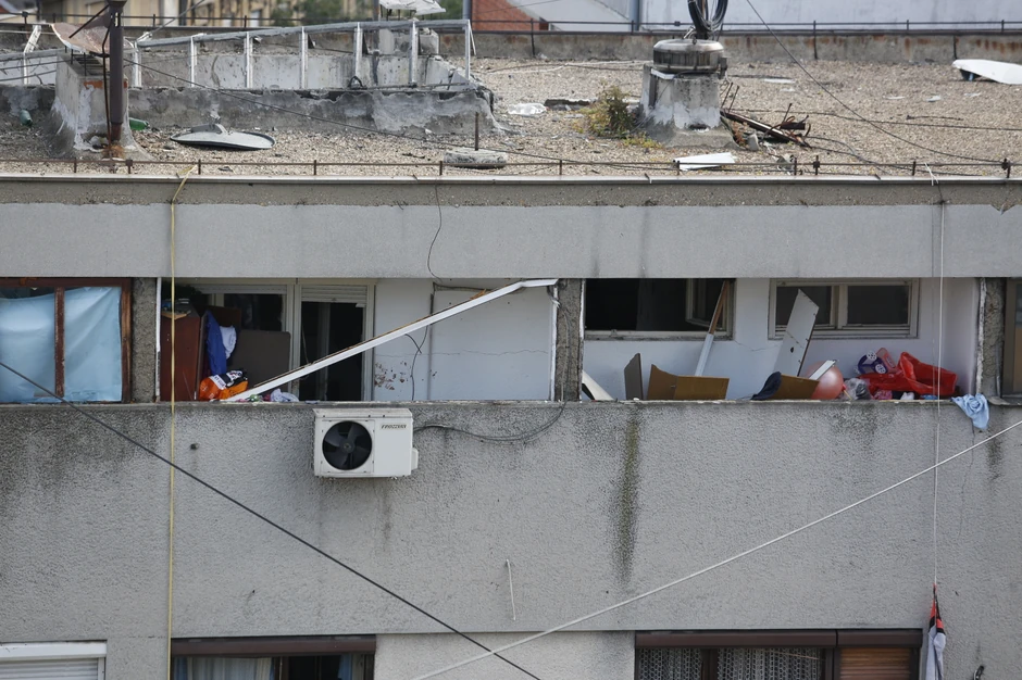 Zgrada nakon eksplozije 