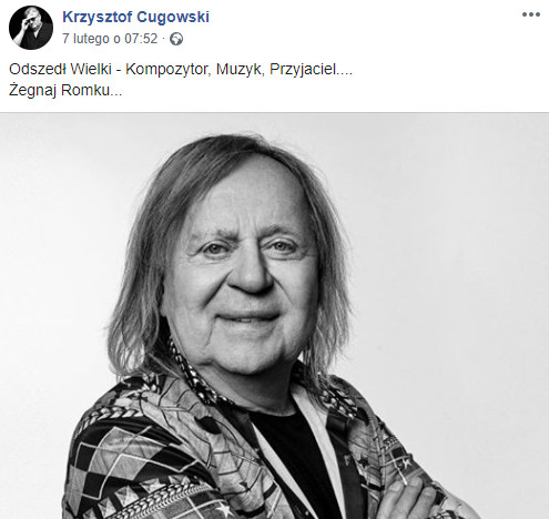 Krzysztof Cugowski na Facebooku