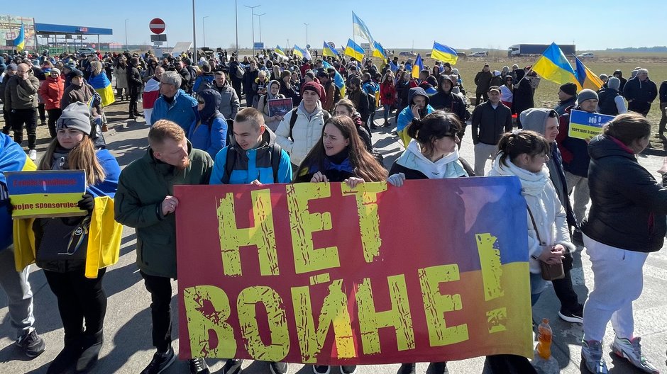 Protest Ukraińców w Koroszczynie