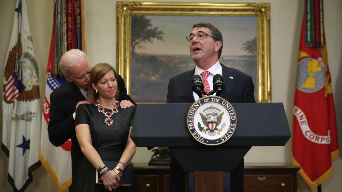 Joe Biden Swears In New Defense Secretary Ashton Carter