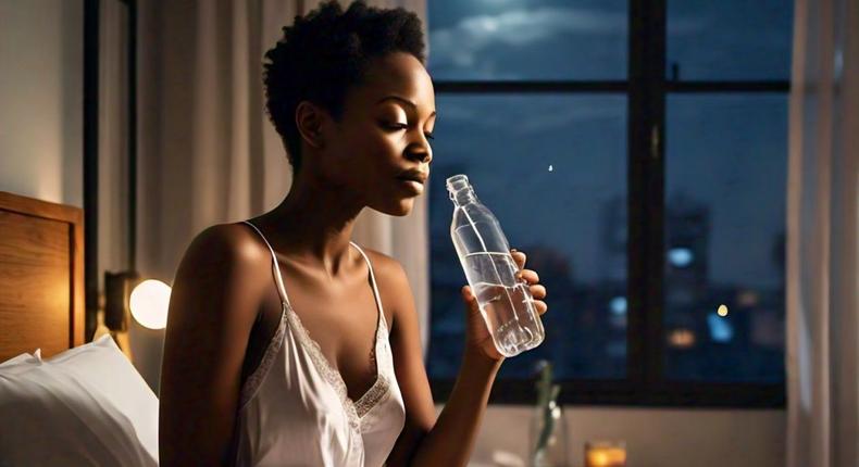 Hydrating yourself thoroughly right before bed may be risky [Meta AI]