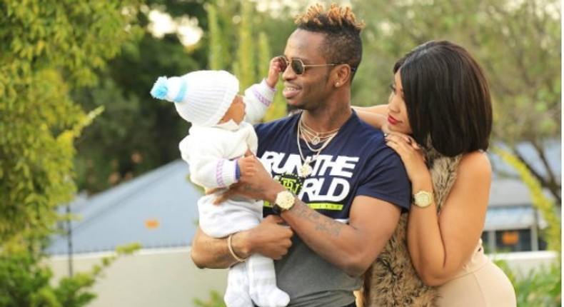 Diamond Platinumz and Zari Hassan and their Kid