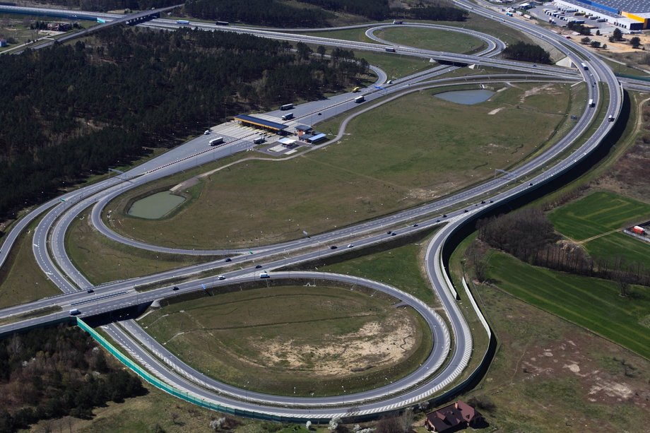 Lubicz-węzeł na autostradzie A1, Fot. D.Pach