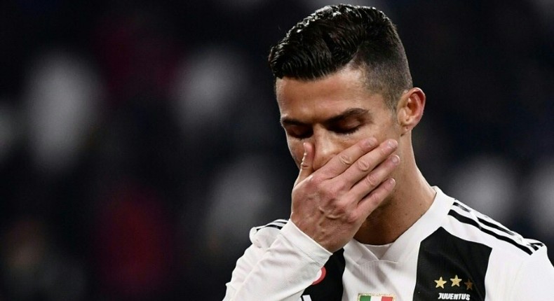 Off-form: Cristiano Ronaldo missed a penalty for Juventus a day before he is due to appear in a Madrid court for tax fraud.