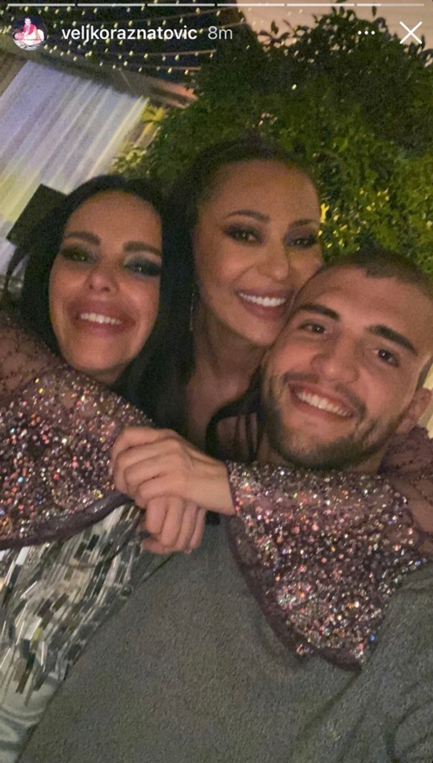 Veljko, Bogdana i Ceca na veselju