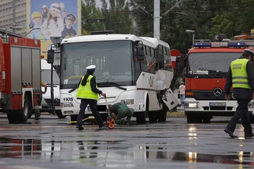 Wypadek na placu Dominikańskim we Wrocławiu