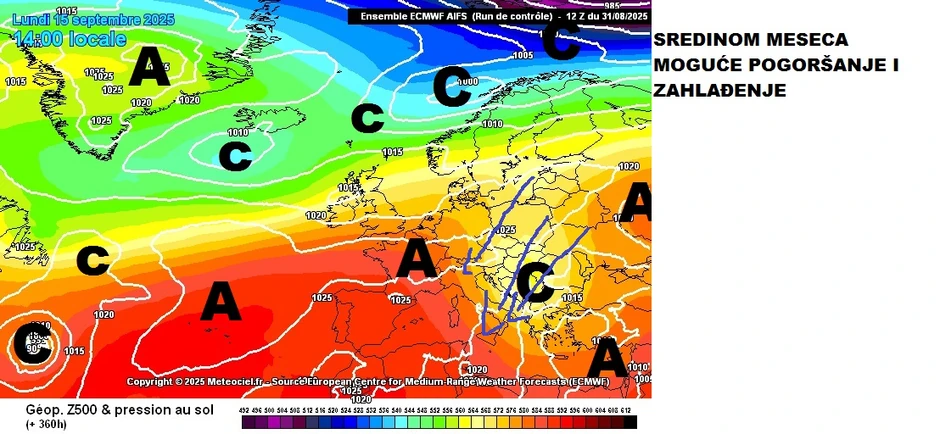 Čubrilo očekuje da se vreme pogorša sredinom meseca